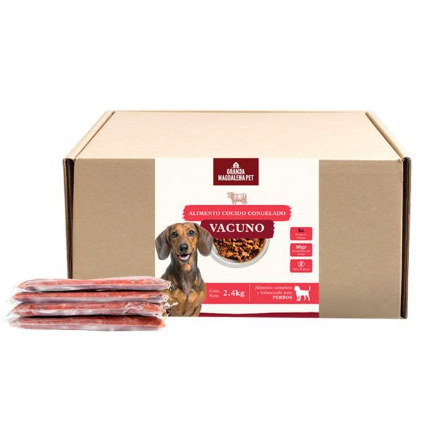 Alimento Cocido Vacuno Congelado 2,4 kg