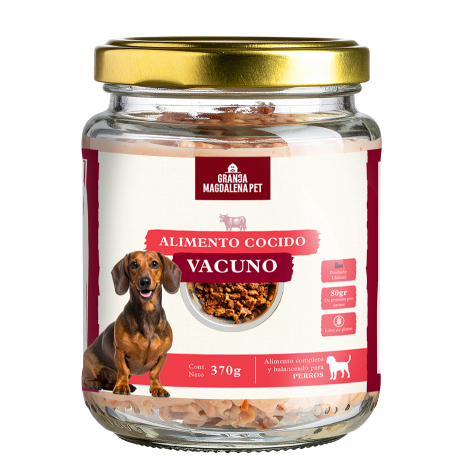 Pack Alimento Cocido Vacuno y Pescado | 6 unidades