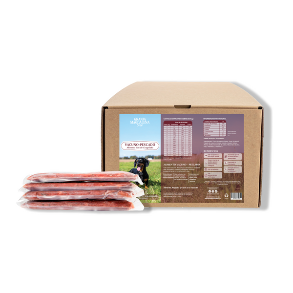 Alimento Cocido Congelado Vacuno-Pescado