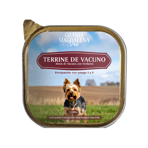 Terrine de Vacuno para perros