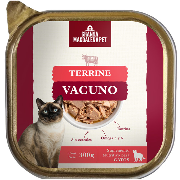 Terrine de Vacuno para Gatos