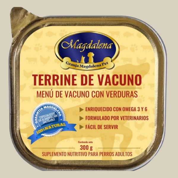 Terrine de Vacuno para perros