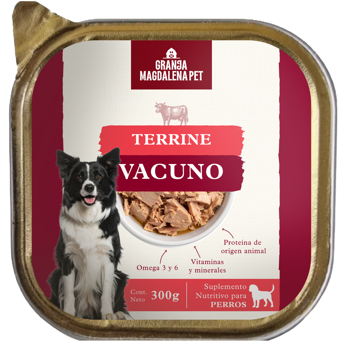 Terrine de Vacuno para Perros