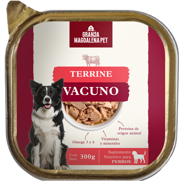 Terrine de Vacuno para Perros