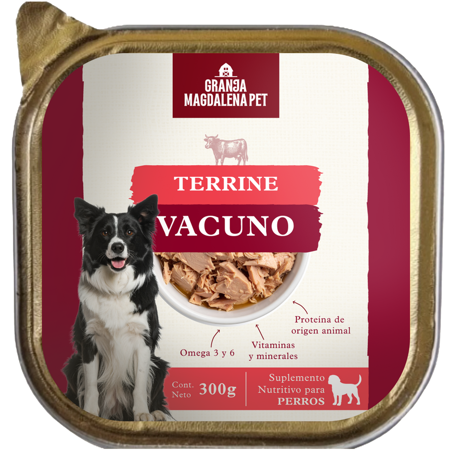 Terrine de Vacuno para Perros