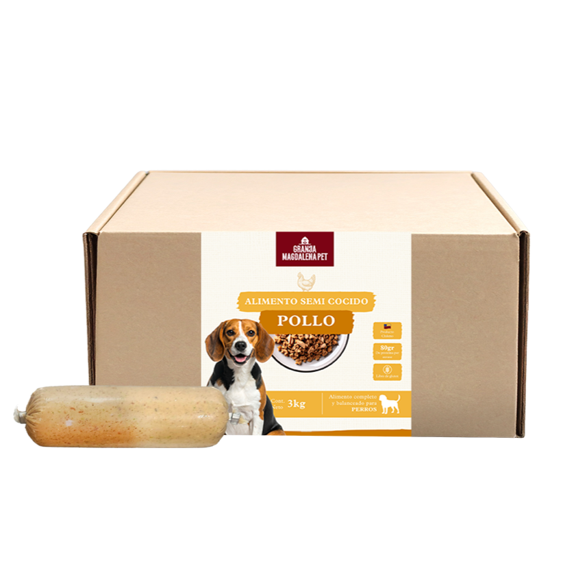 Alimento Semi Cocido Pollo 3 Kg