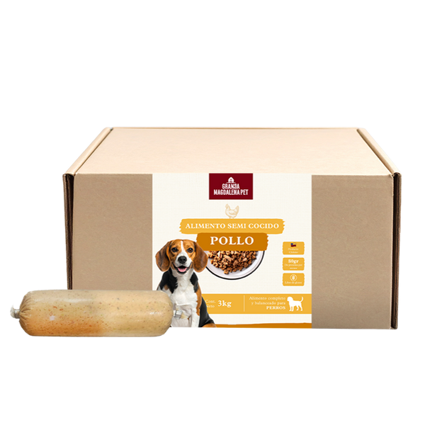 Alimento Semi Cocido Pollo 3 Kg