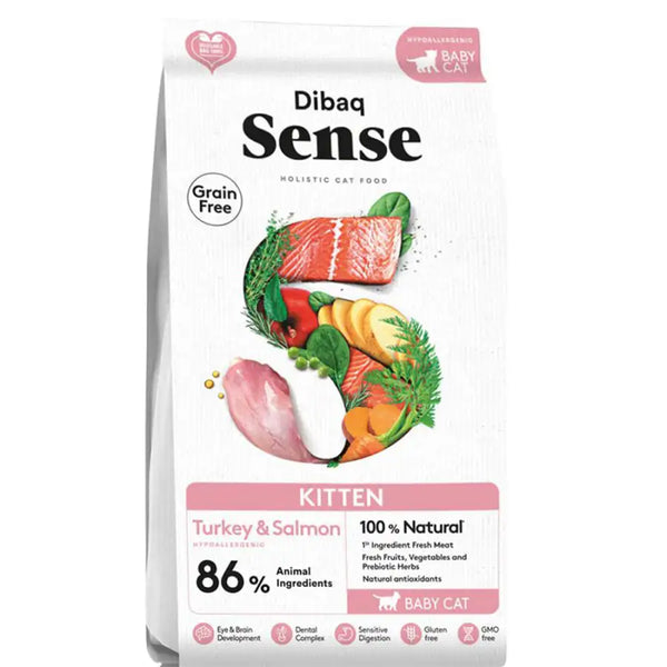 Alimento Kitten Salmon y Pavo Dibaq Sense para Gatos